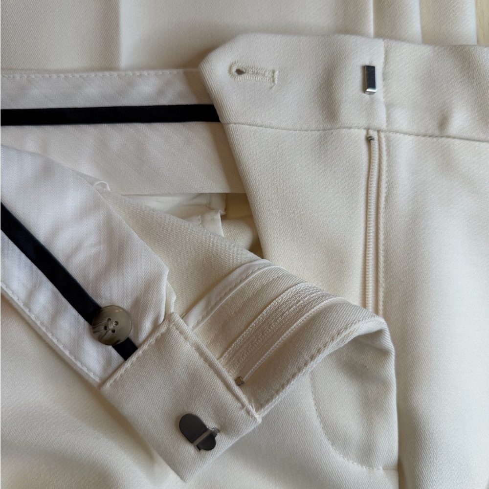Ann Taylor Women’s Tapered Ivory Dress Pants - Picture 3 of 4